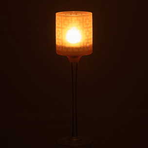 J-Line photophore Sur Pied - verre - beige - small