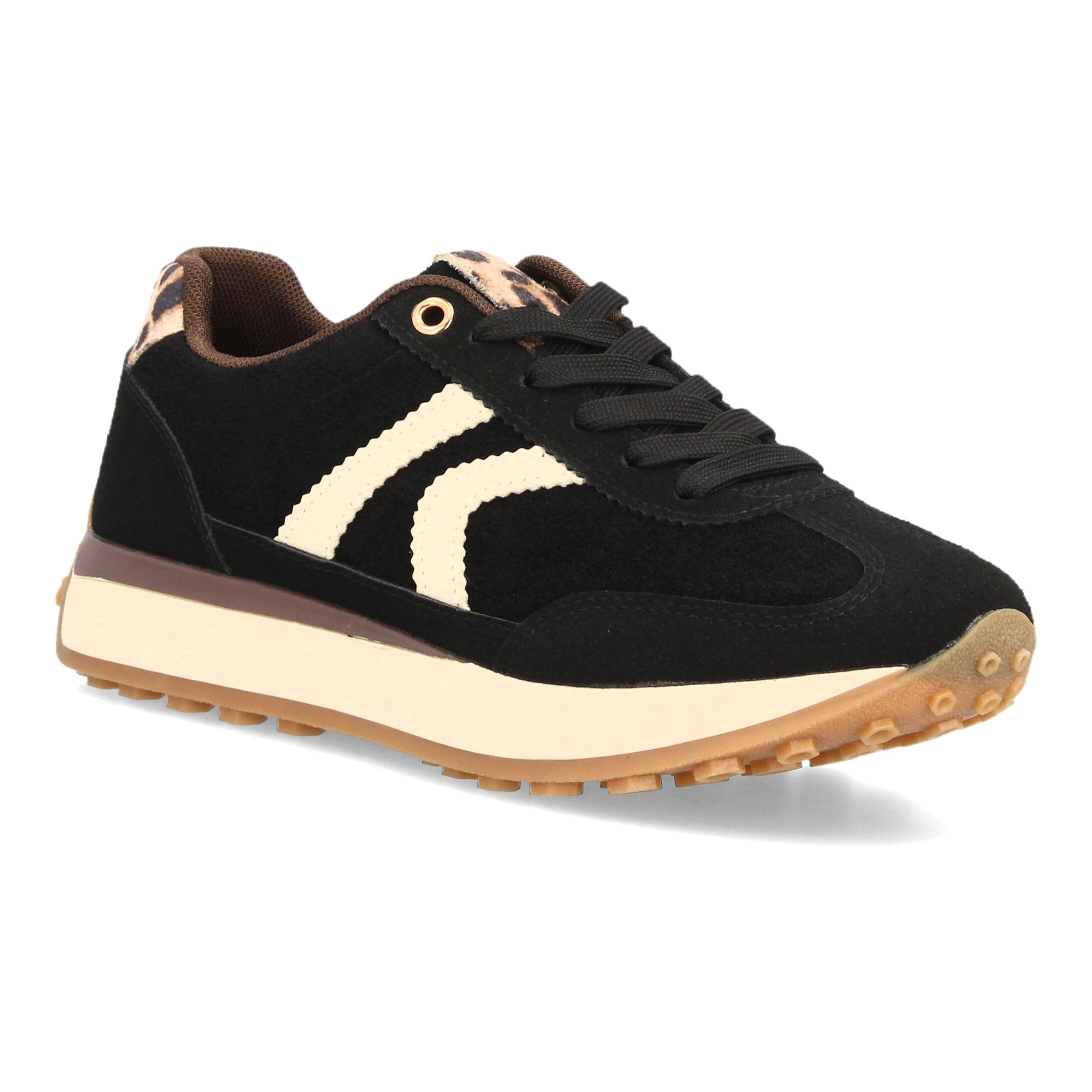 Zapatillas casual retro con cordones para mujer