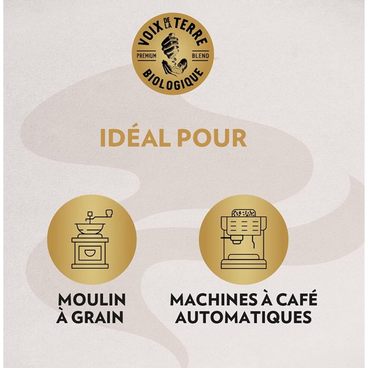 Café Grains Voix de la terre Planet 500g 100% arabica certifié bio