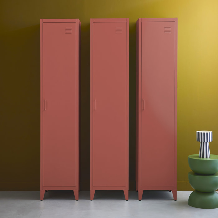 Armoire casier industriel métal 4 espaces de rangement (lot de 3) SOHO