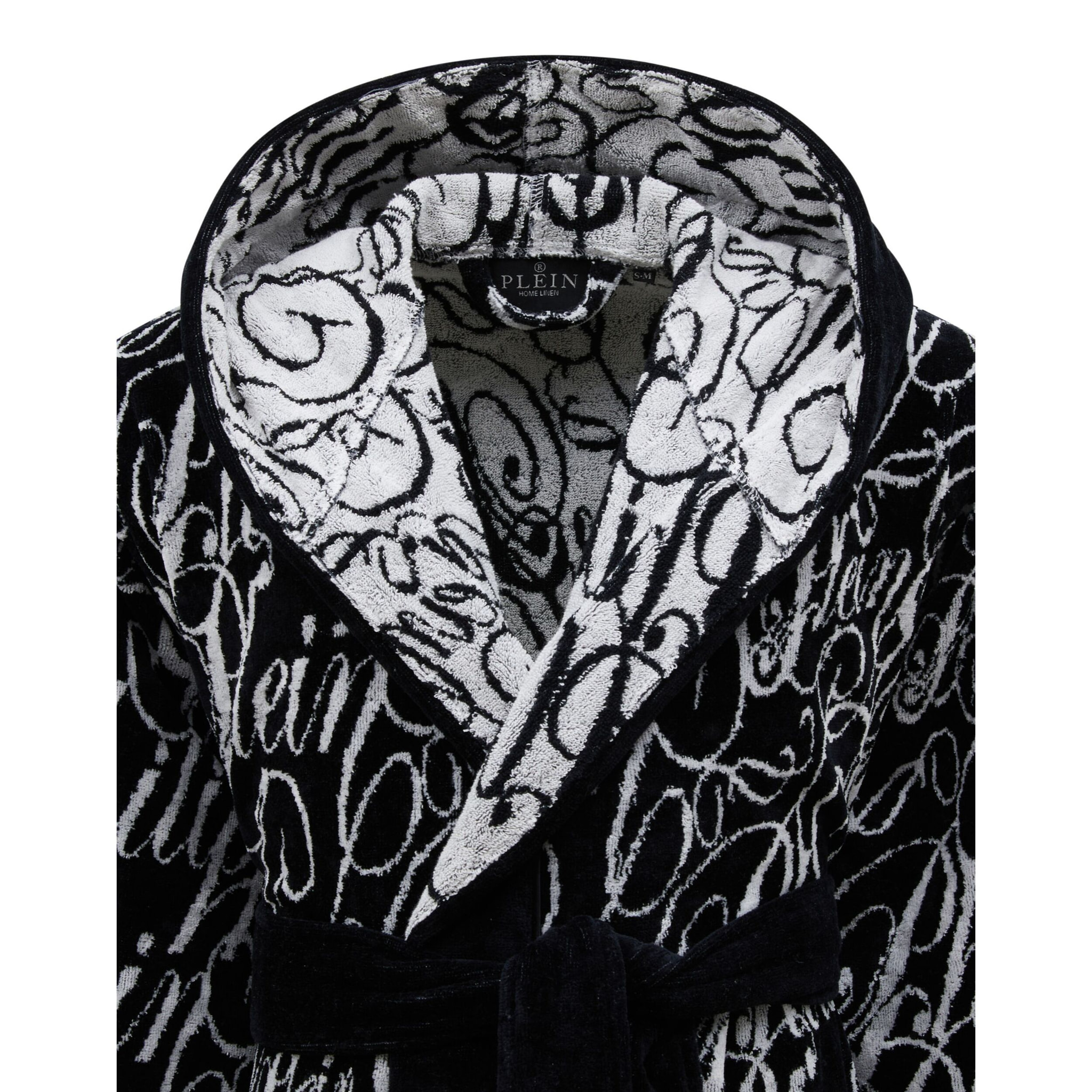 PHILIPP PLEIN Hooded Bathrobe Signature