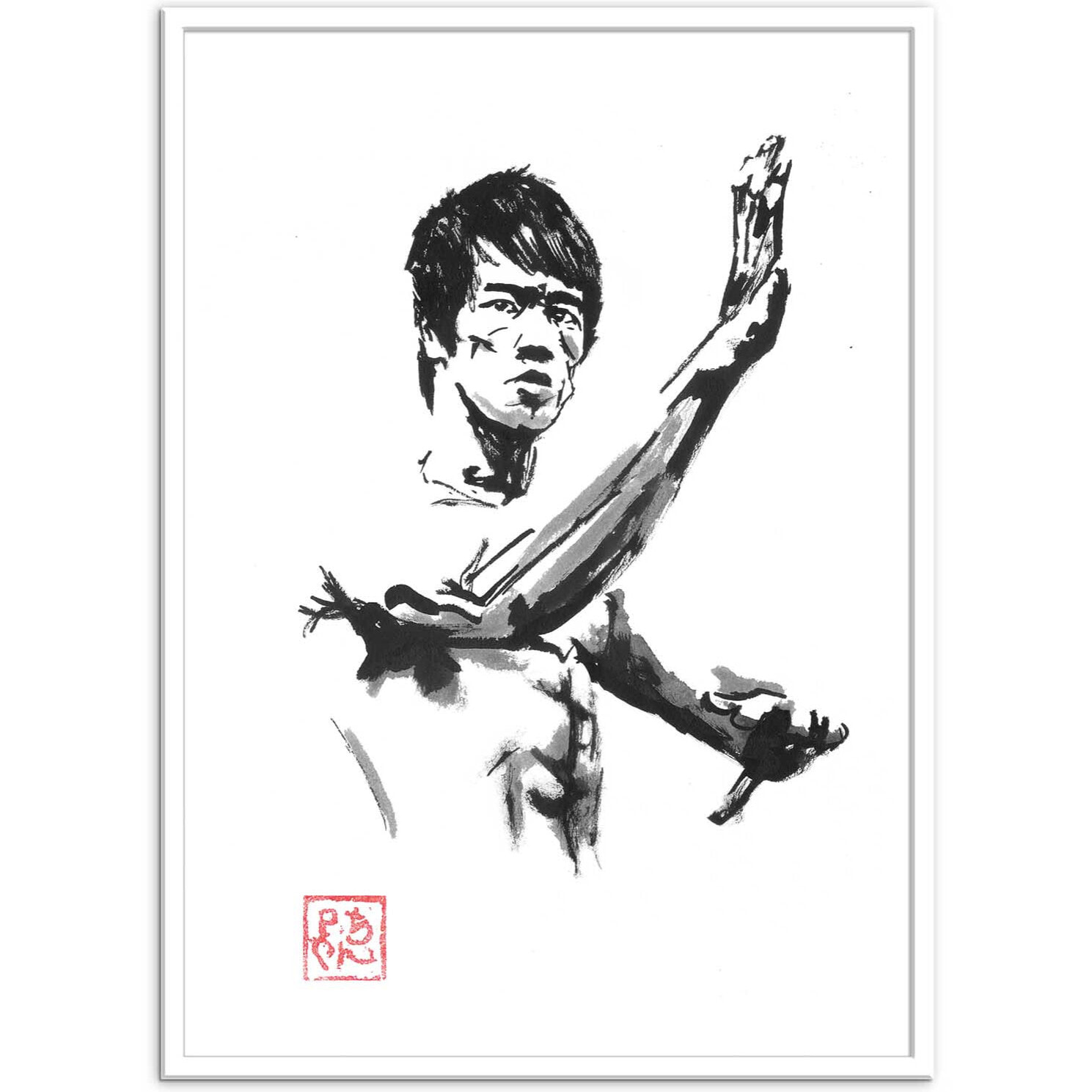Affiche - Bruce Lee - Pechane Sumie