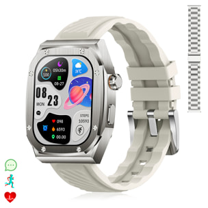 Smartwatch Z79 Max doble pulsera. Monitor de salud, tensión, etc. Modos deportivos, split screen, llamadas BT.