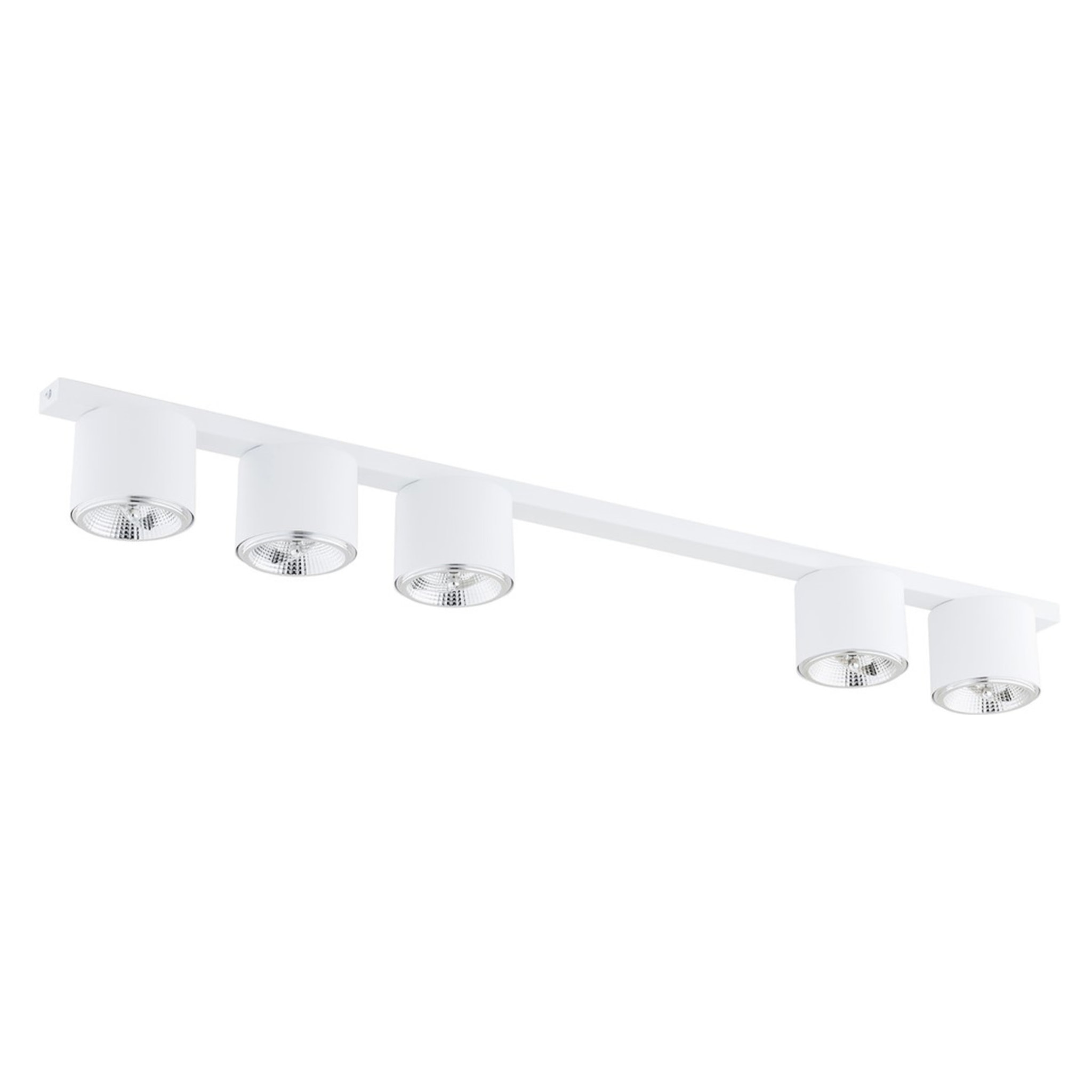 Faretto da soffitto Nano in acciaio bianco opaco