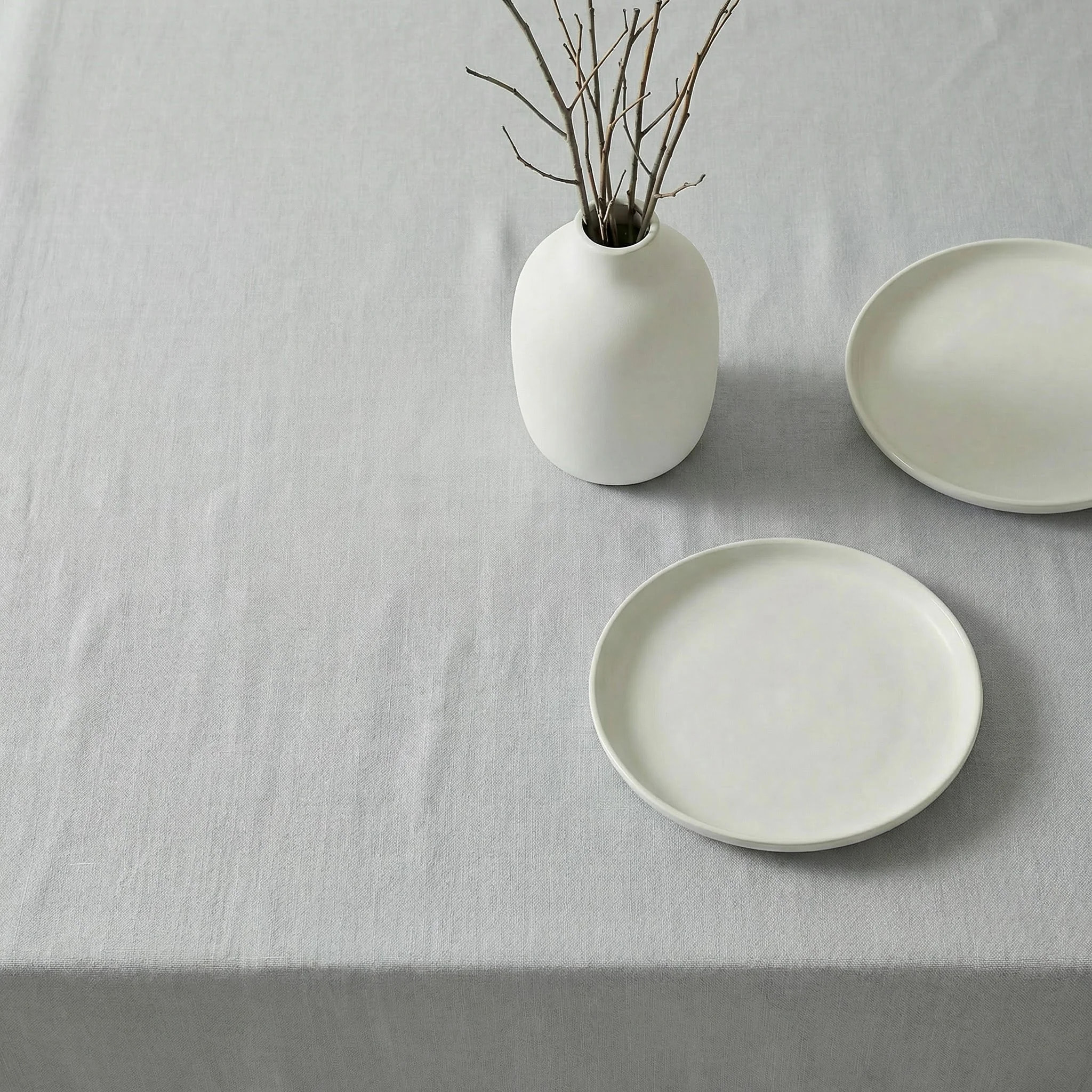 Nappe antitache au toucher tissu imperméable GRIS PIERRE