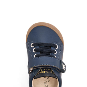Sneakers casual per bambini, design rispettoso, punta larga,  navy