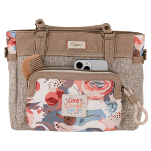Bolso De Mano Skpat Leyre Taupe