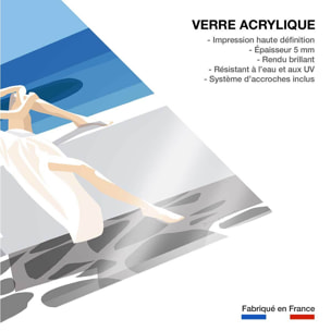 Tableau de voyage Le bleu de Santorin Tableau plexiglas