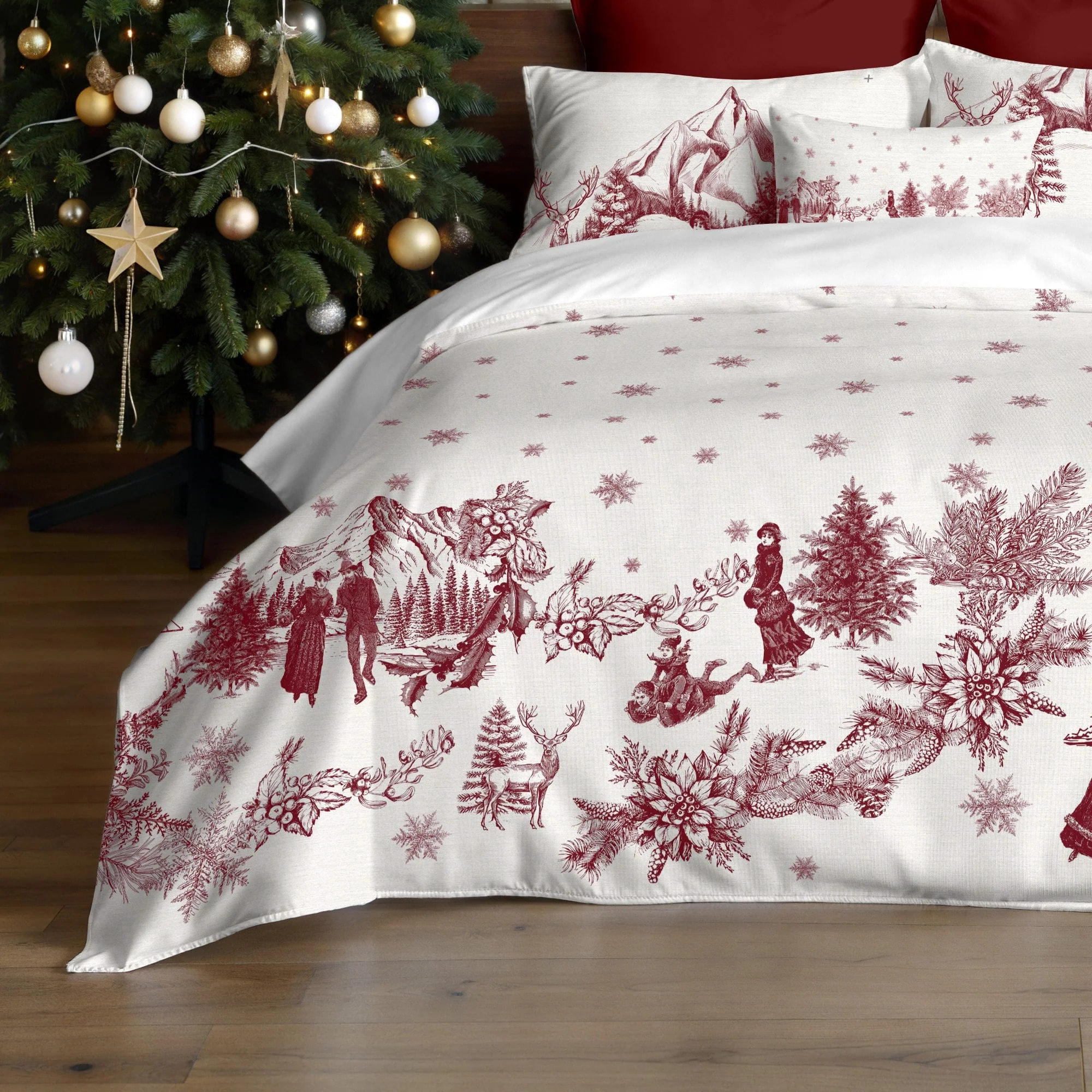 Housse de couette avec boutons-pression Toile