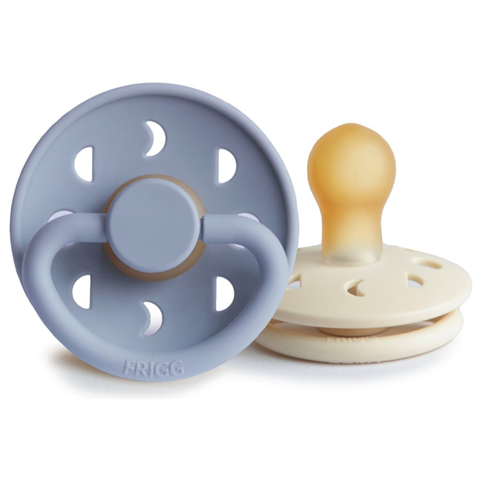Frigg Pack 2 Chupetes Block Latex Moon Phase