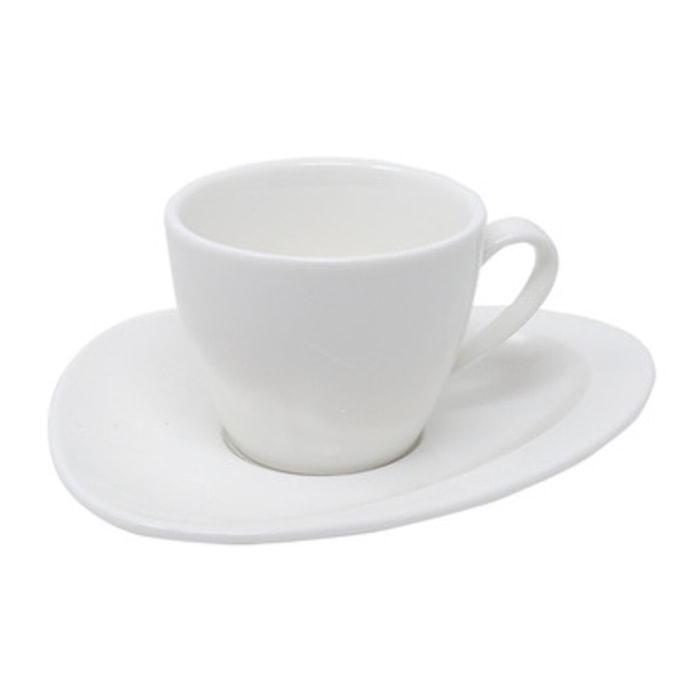 Servizio caffè Carrara da 6 pezzi in porcellana