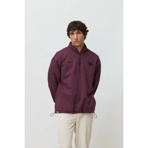 SUDADERA HALF ZIP OVAL CHERRY