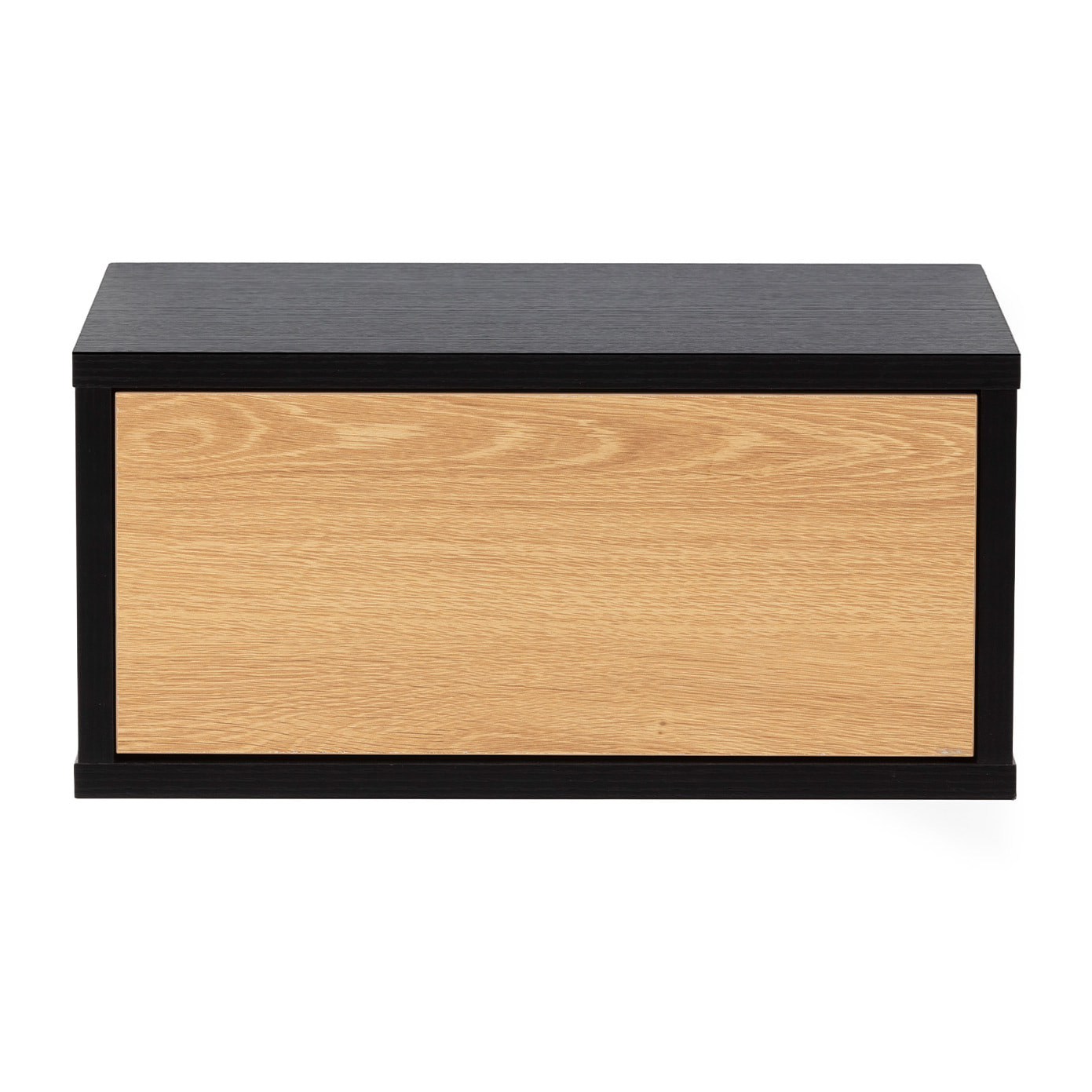 Mesita de noche flotante Apolo 1 cajón color Negro