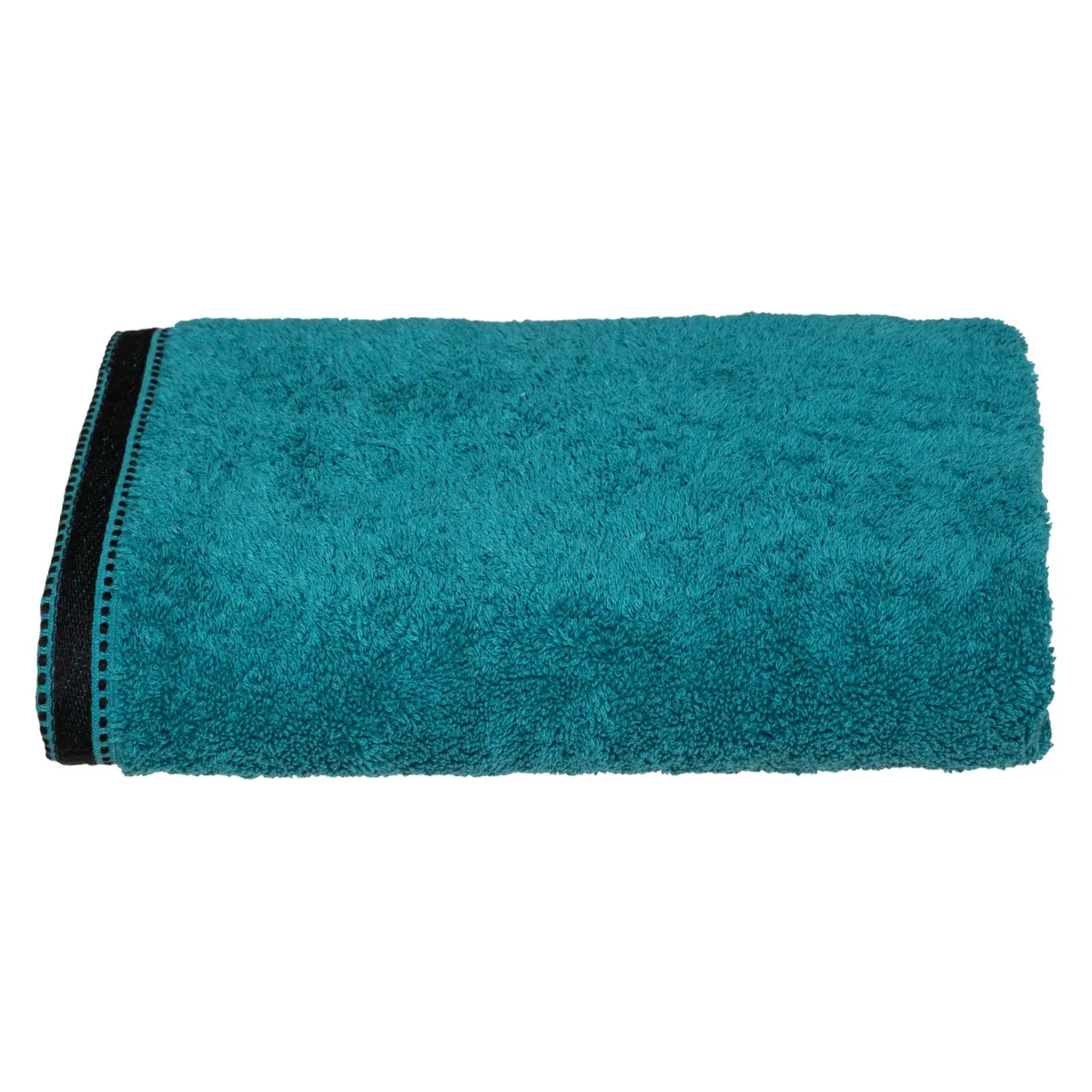 Drap de douche "Joia" coton bleu canard 70x130cm