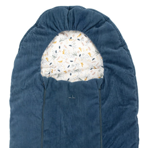 Nid d'ange chaud en velours côtelé - Bleu