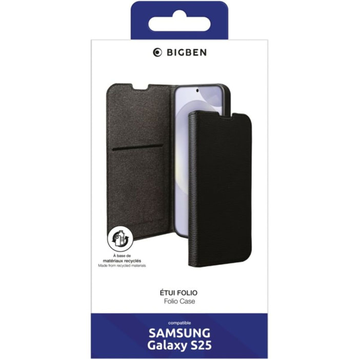 Etui BIGBEN CONNECTED Samsung S25 folio Noir