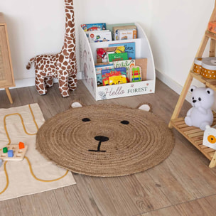 Tapis ours jute kimba 100cm