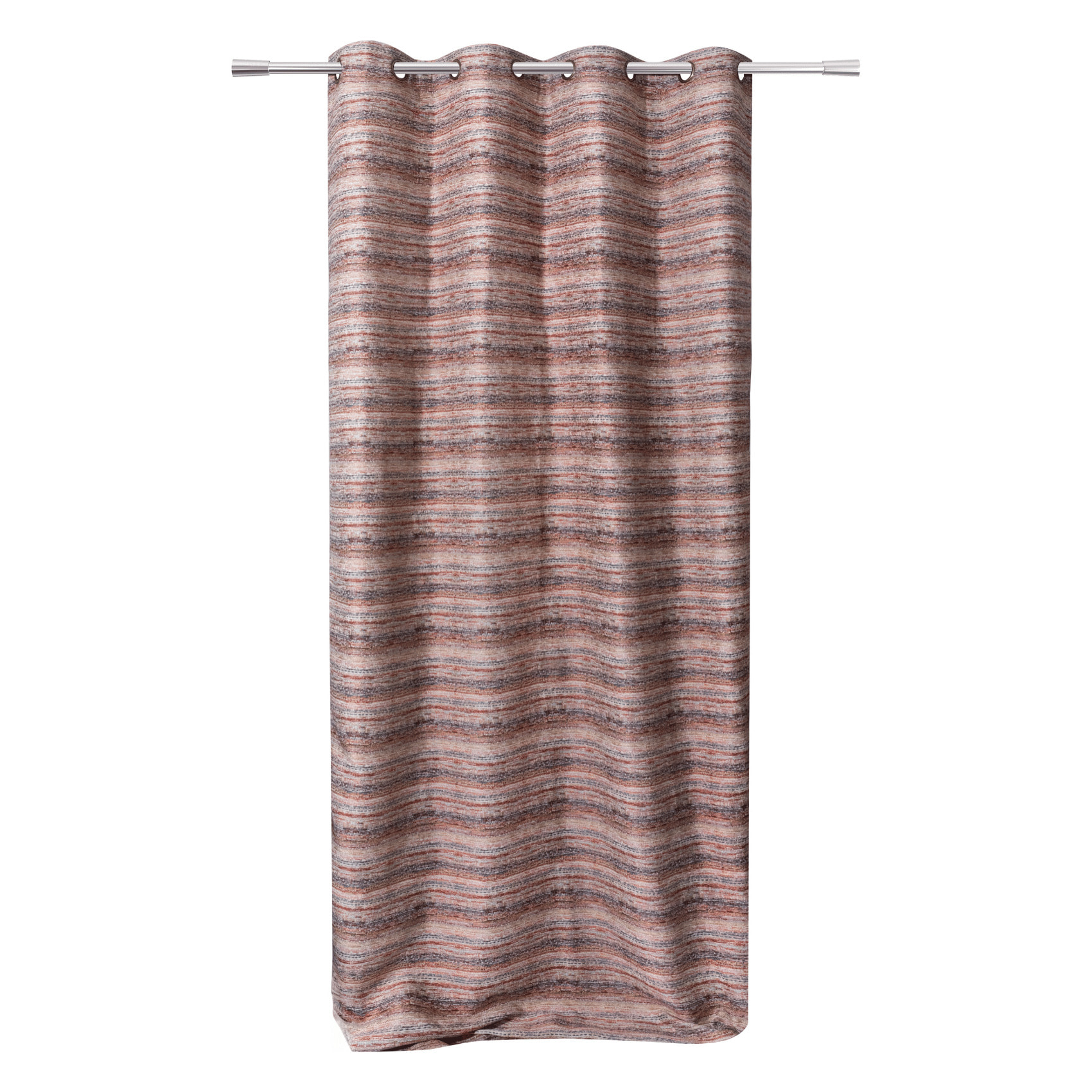 Rideau à rayures colorées - Rouge