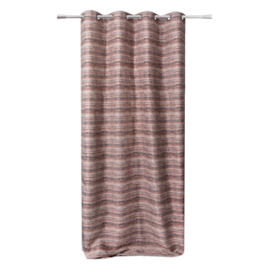 Rideau à rayures colorées - Rouge