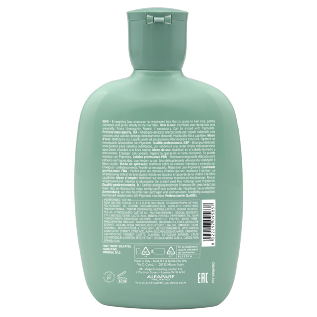 ALFAPARF MILANO Semi Di Lino Energizing Low Shampoo 250ml