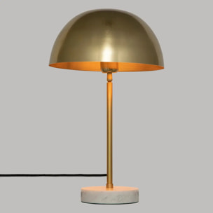 Lampe "Lilio" - métal et marbre - doré - H46 cm