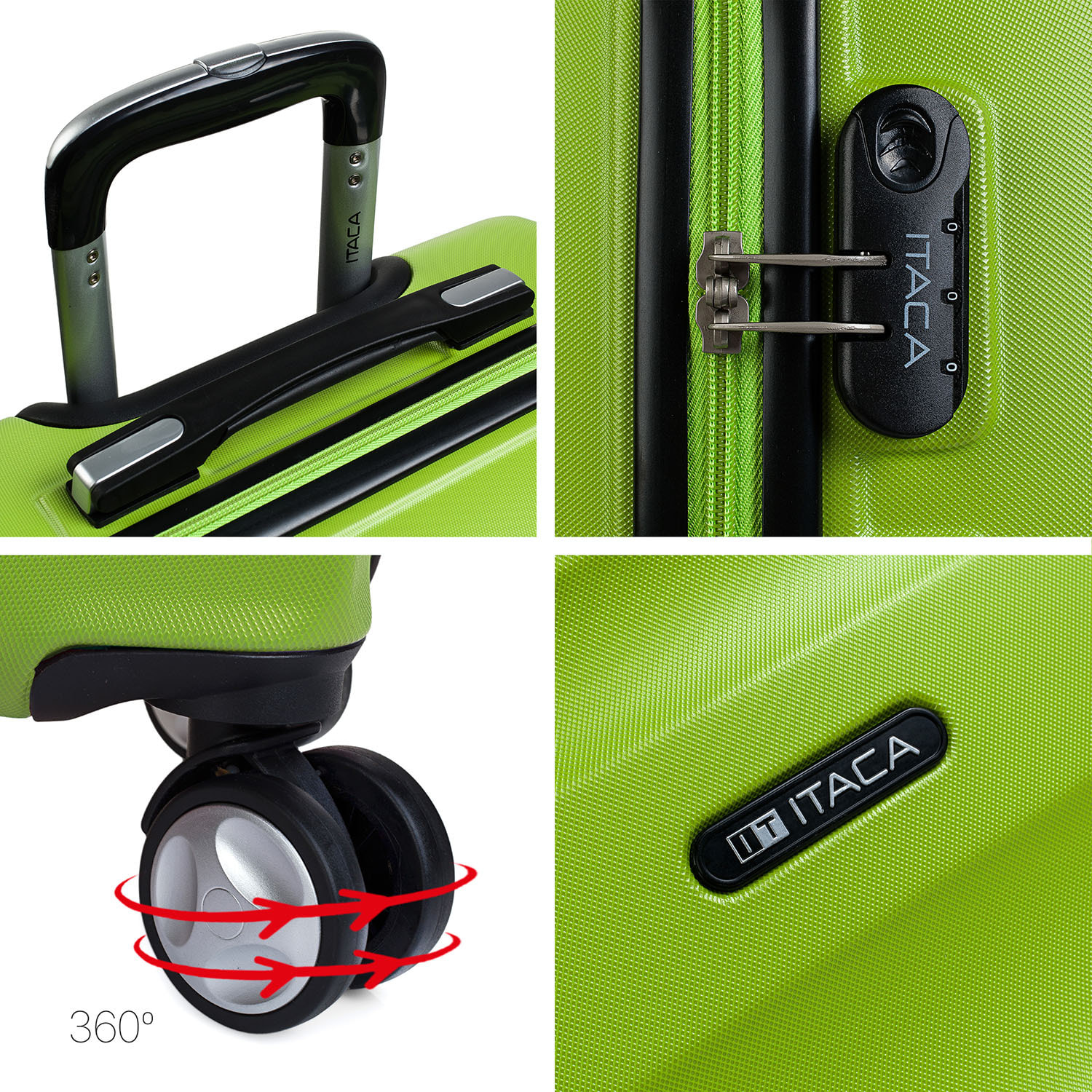 Maleta Itaca Elba Set De 3 Unidades Pistacho