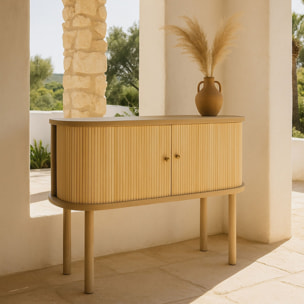 Bahut en bois clair avec portes coulissantes HECTOR