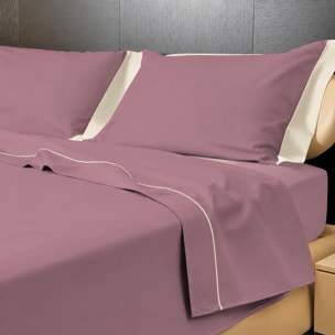 Completo letto Double-Color IPERSAN Malva/Panna