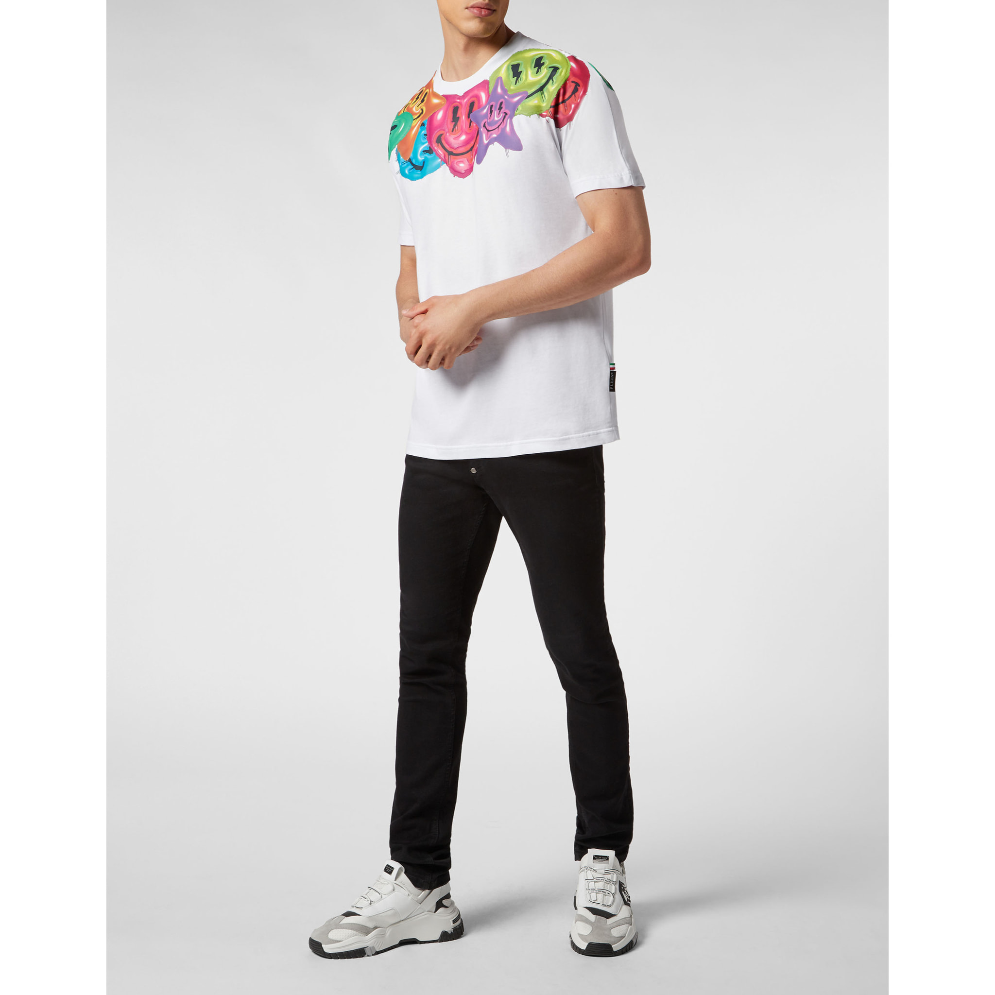 PHILIPP PLEIN T-Shirt Round Neck SMILE