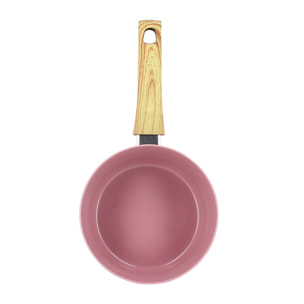 Casserole 18cm en aluminium recyclé lilas - tous feux COLORAMA