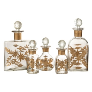 J-Line carafe Chloé Carré - verre - transparent/or