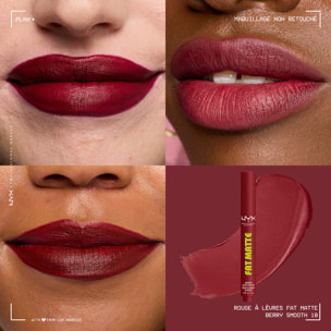 NYX Professional Makeup Fat Matte Rouge à Lèvres Mat Crémeux Berry Smooth