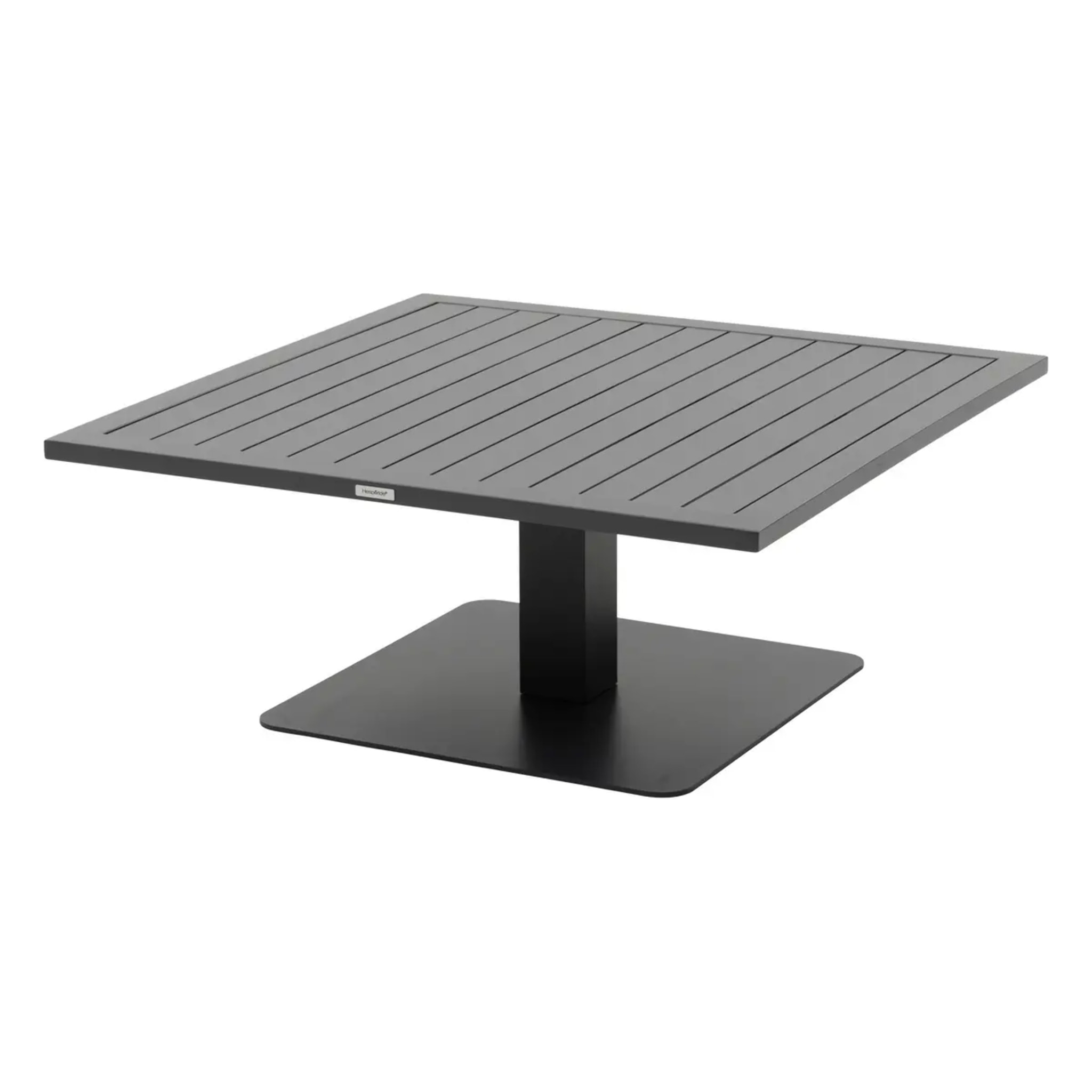 Table de jardin relevable carrée "Salimia" graphite 110 x 110 x 69cm en aluminium