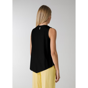 DEHA - Canottiera ASYMMETRICAL TANK TOP in cotone per donna