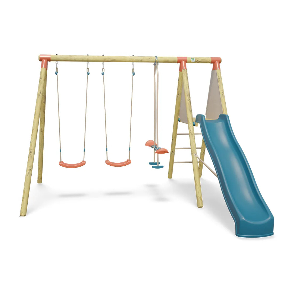 Balançoire en bois 2,30 m Topwood AZUKI 2 - 6 enfants