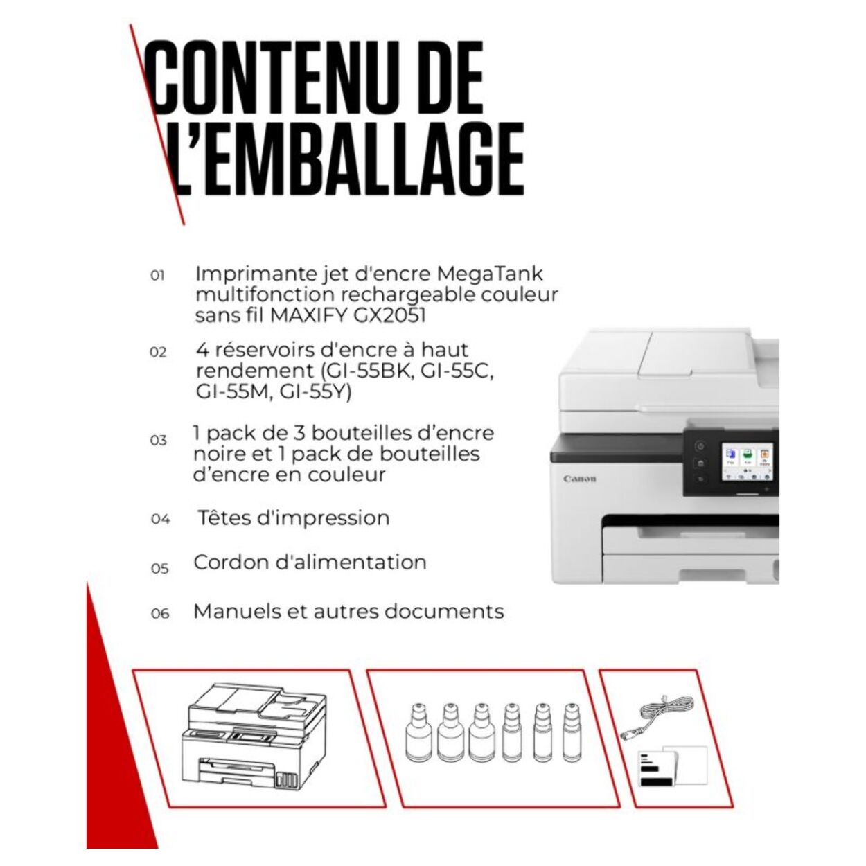 Imprimante jet d'encre CANON Maxify GX2051