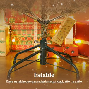 Árbol de Navidad Artificial 150 cm, Árbol de Navidad Nevado, Abeto Artificial con 828 Ramas Articuladas, Base Plegable, Fácil de Montar, Decoración para Hogar, Oficina, Fiestas