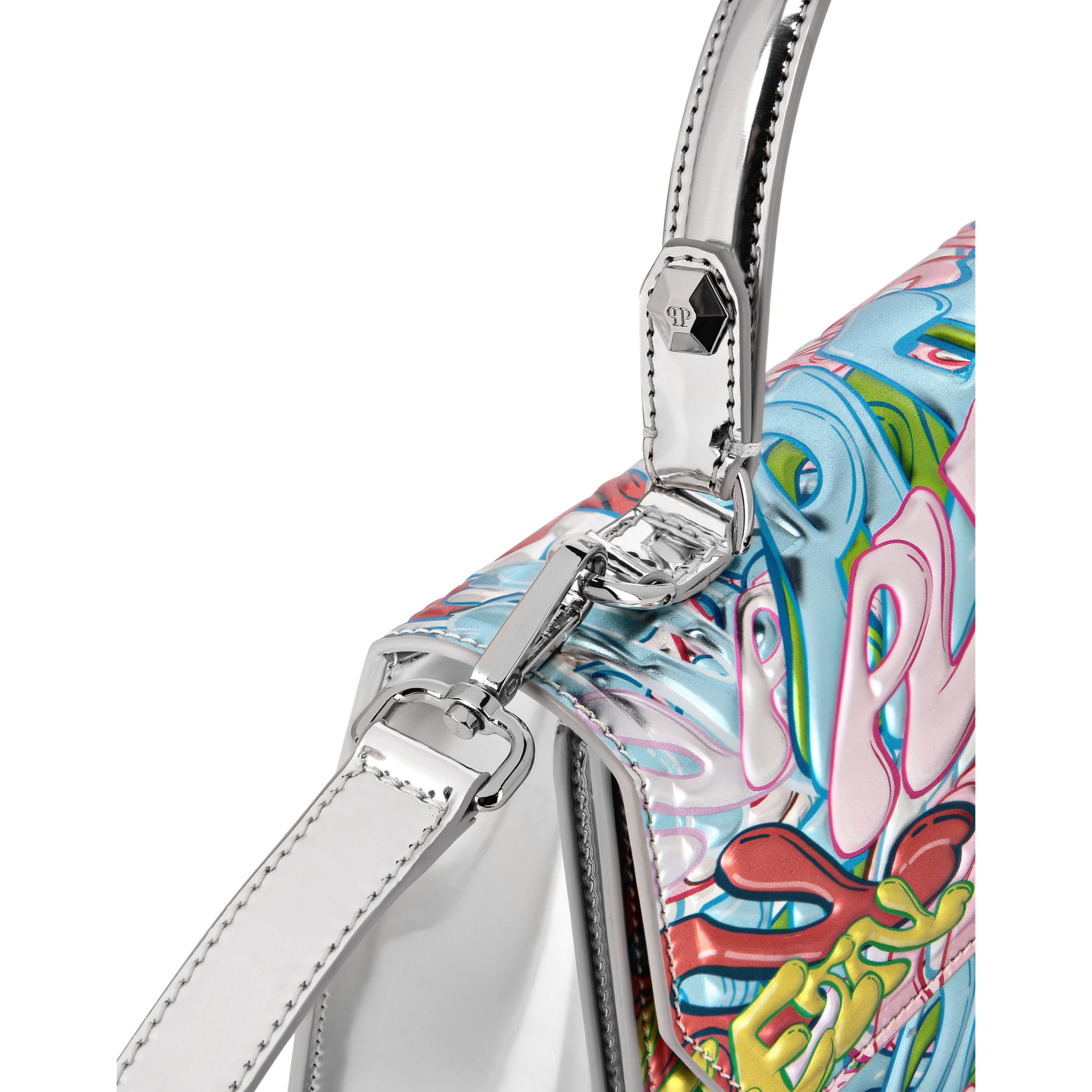 PHILIPP PLEIN Handle Bag BOMBING GRAFFITI