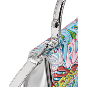 PHILIPP PLEIN Handle Bag BOMBING GRAFFITI