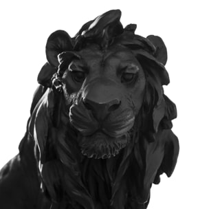 Statuette lion résine H31,5cm