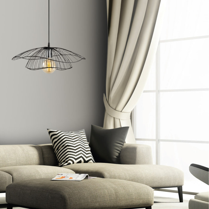 Suspension filaire noire TEO