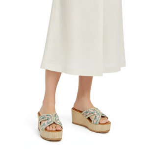 Ciabatta - tacco 6,5 cm - plateaux 4,0 cm