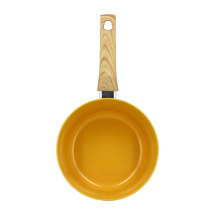Casserole 20cm avec revêtement céramique jaune - tous feux COLORAMA