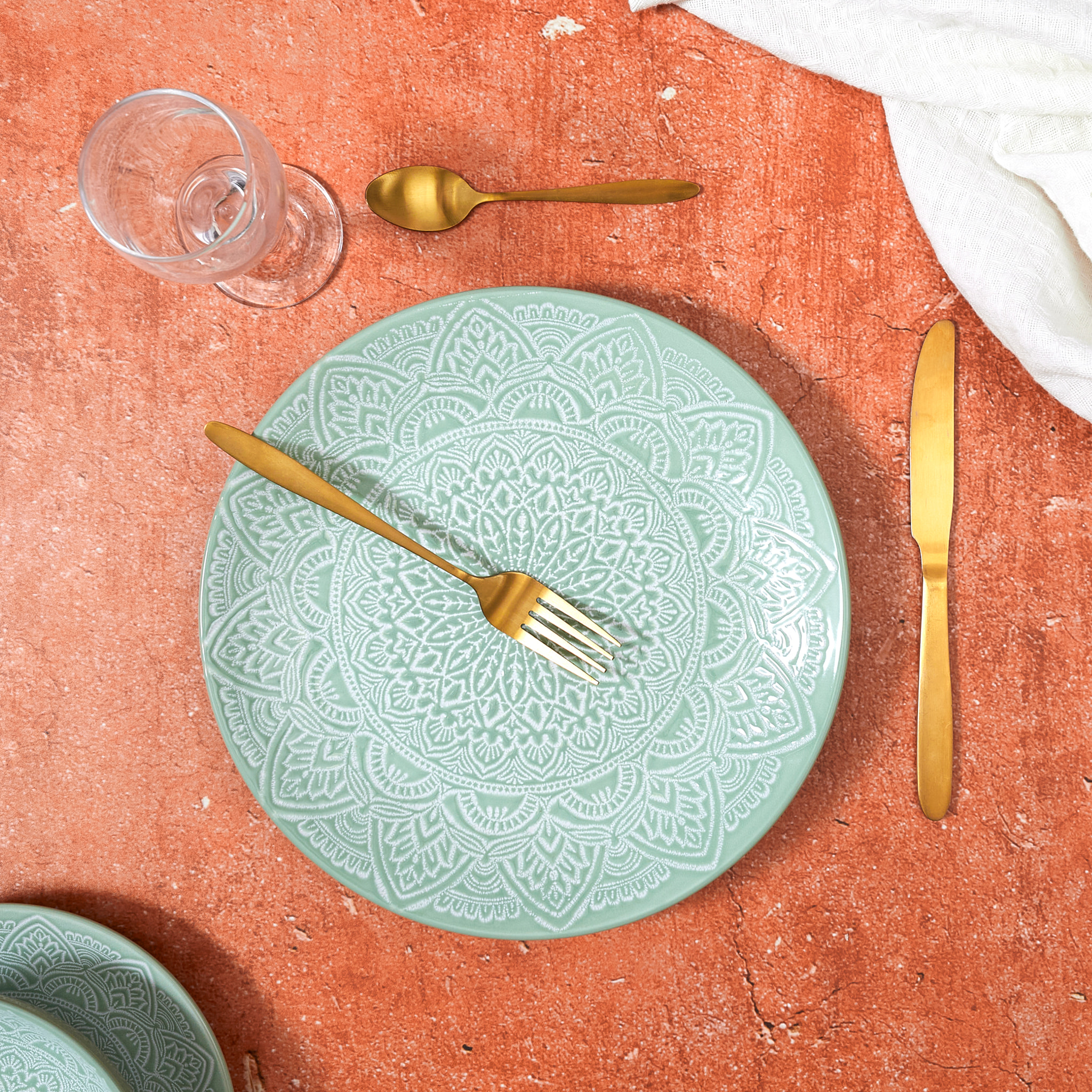 Assiette Sahara Vert D27cm
