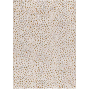 AMARA Alfombra moderna con relieve plata, varias medidas disponibles.