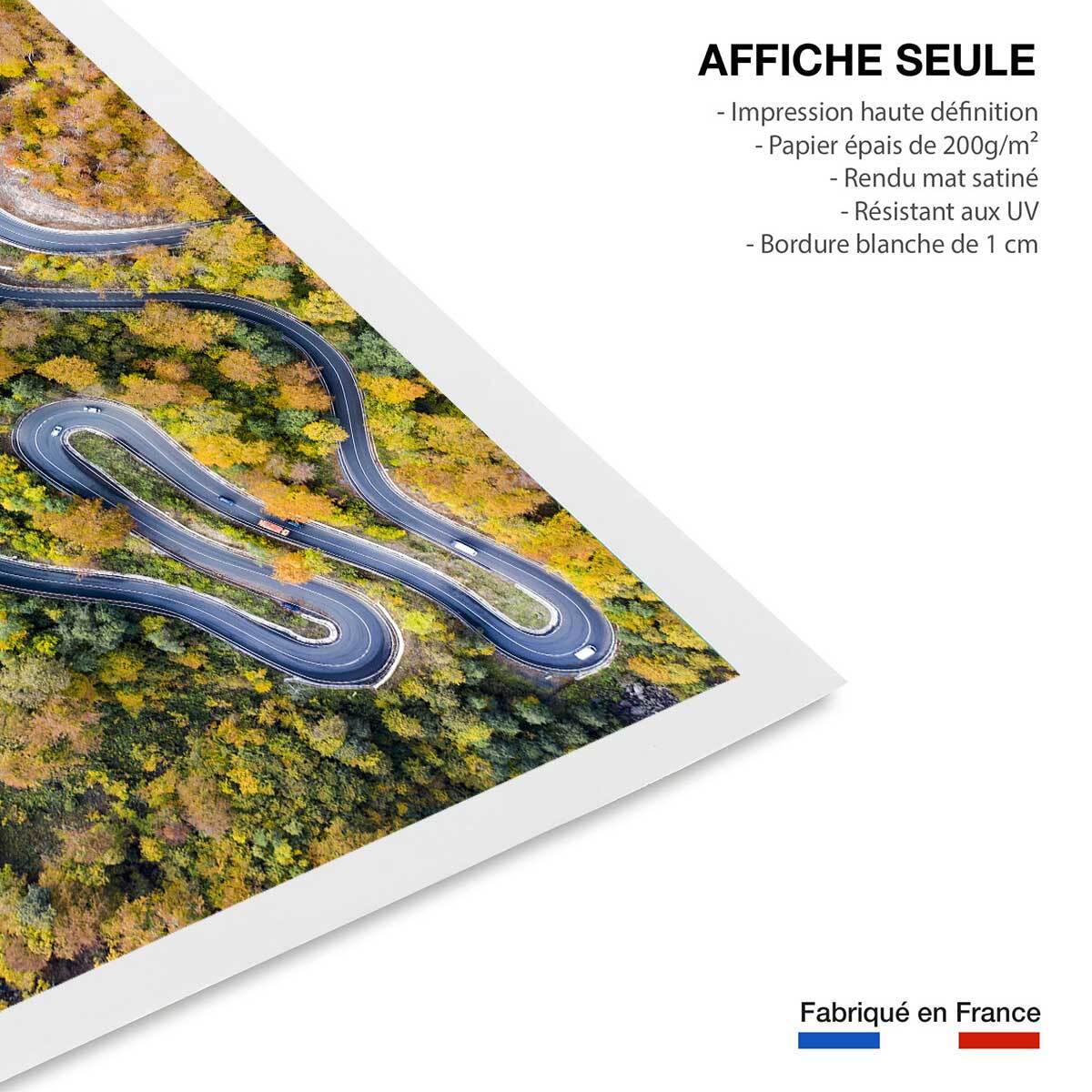 Affiche Route d' automne Affiche seule