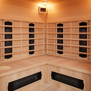 Cabine de sauna luxe infrarouge 3-4 places ABATE
