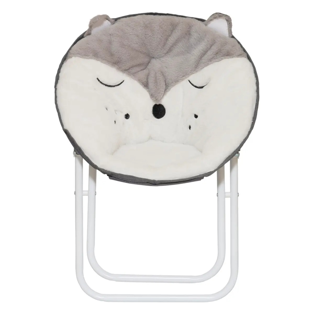 Fauteuil pliant renard 40x23cm blanc