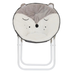 Fauteuil pliant renard 40x23cm blanc