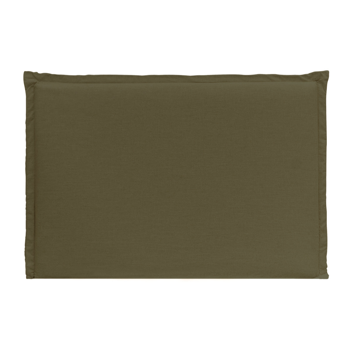 Tête de lit déhoussable en lin vert en différentes tailles